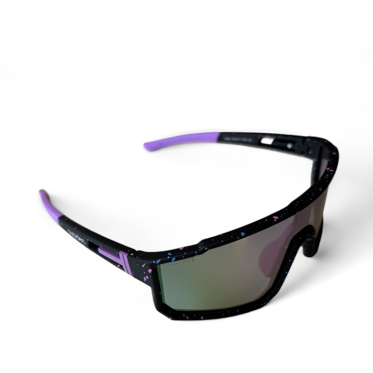 Outsiders Spaced Sunglasses - Black / Purple Speckle