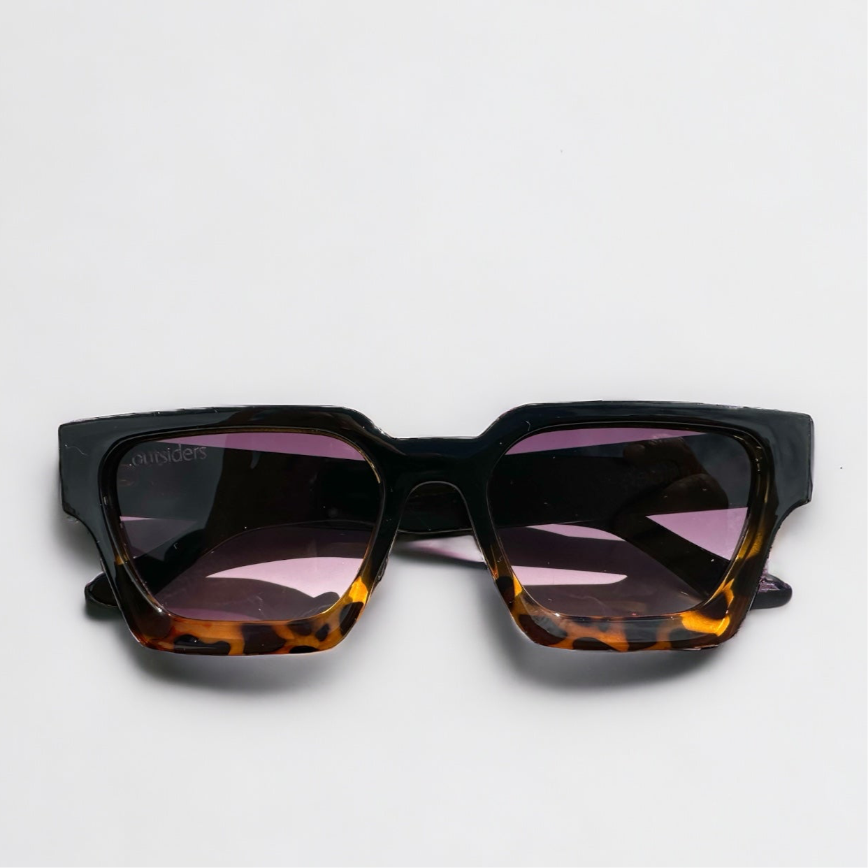 Outsiders Waved Sunglasses - Tortoise Fade / Pink
