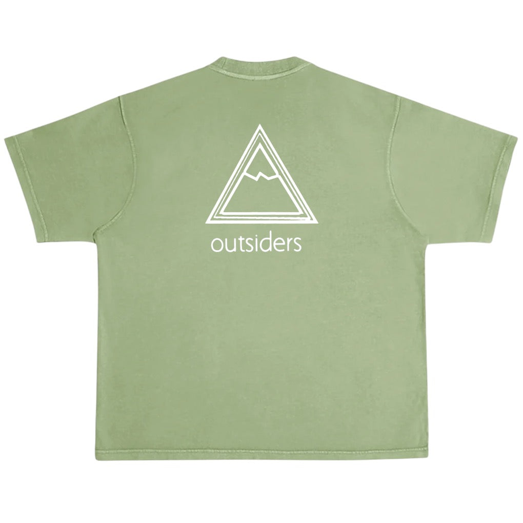 Outsiders Stencil T-shirt - Green