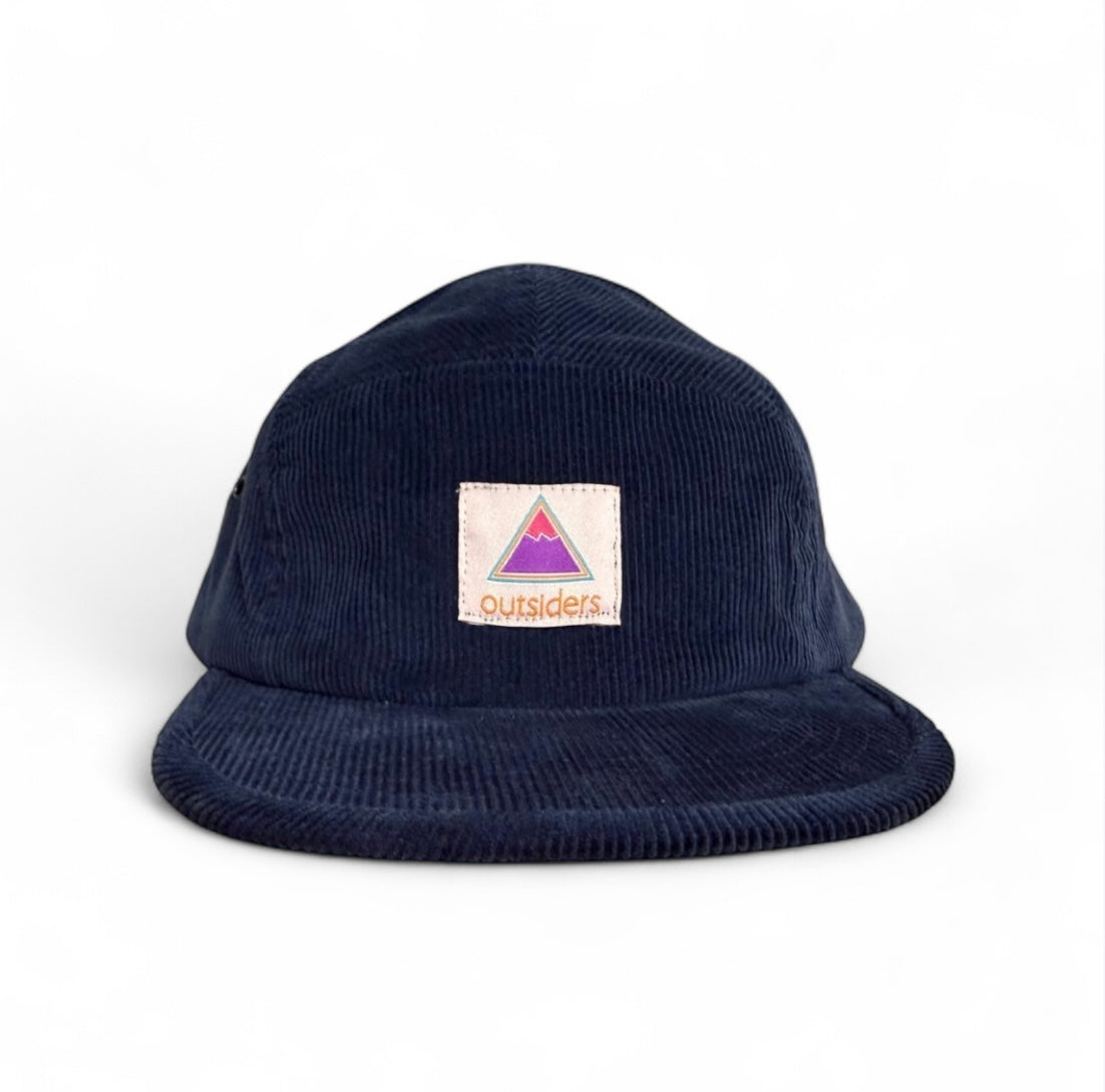 Outsiders Organic Cord 5 Panel Cap - Midnight Blue