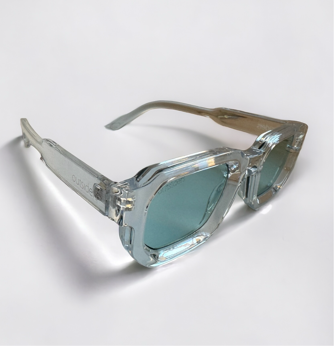 Outsiders Cascade Sunglasses - Clear / Powder Blue
