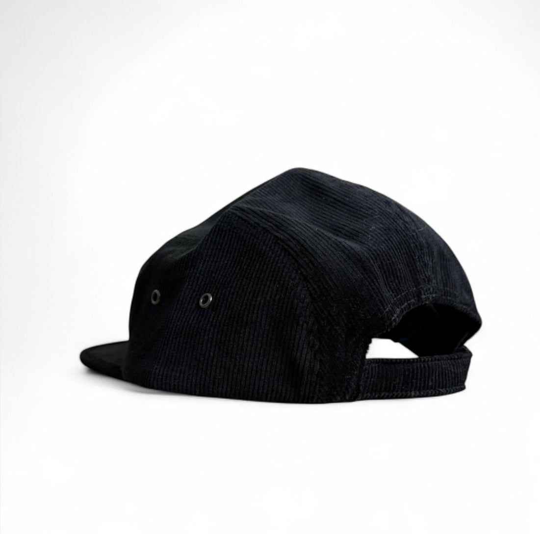 Outsiders Organic Cord 5 Panel Cap - Black