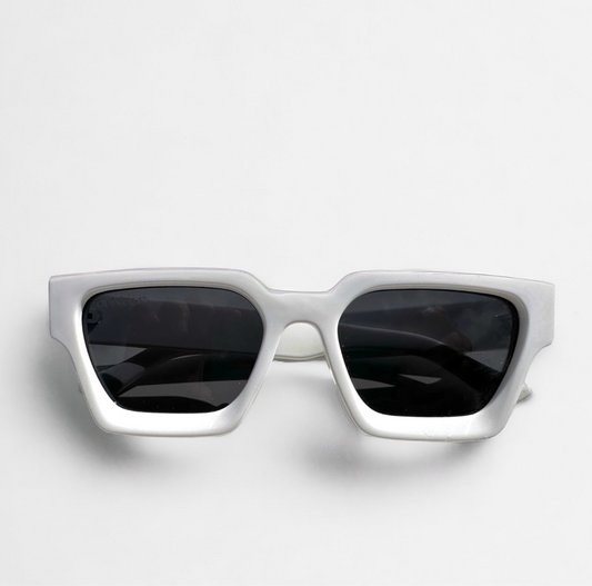 Outsiders Waved Sunglasses - White
