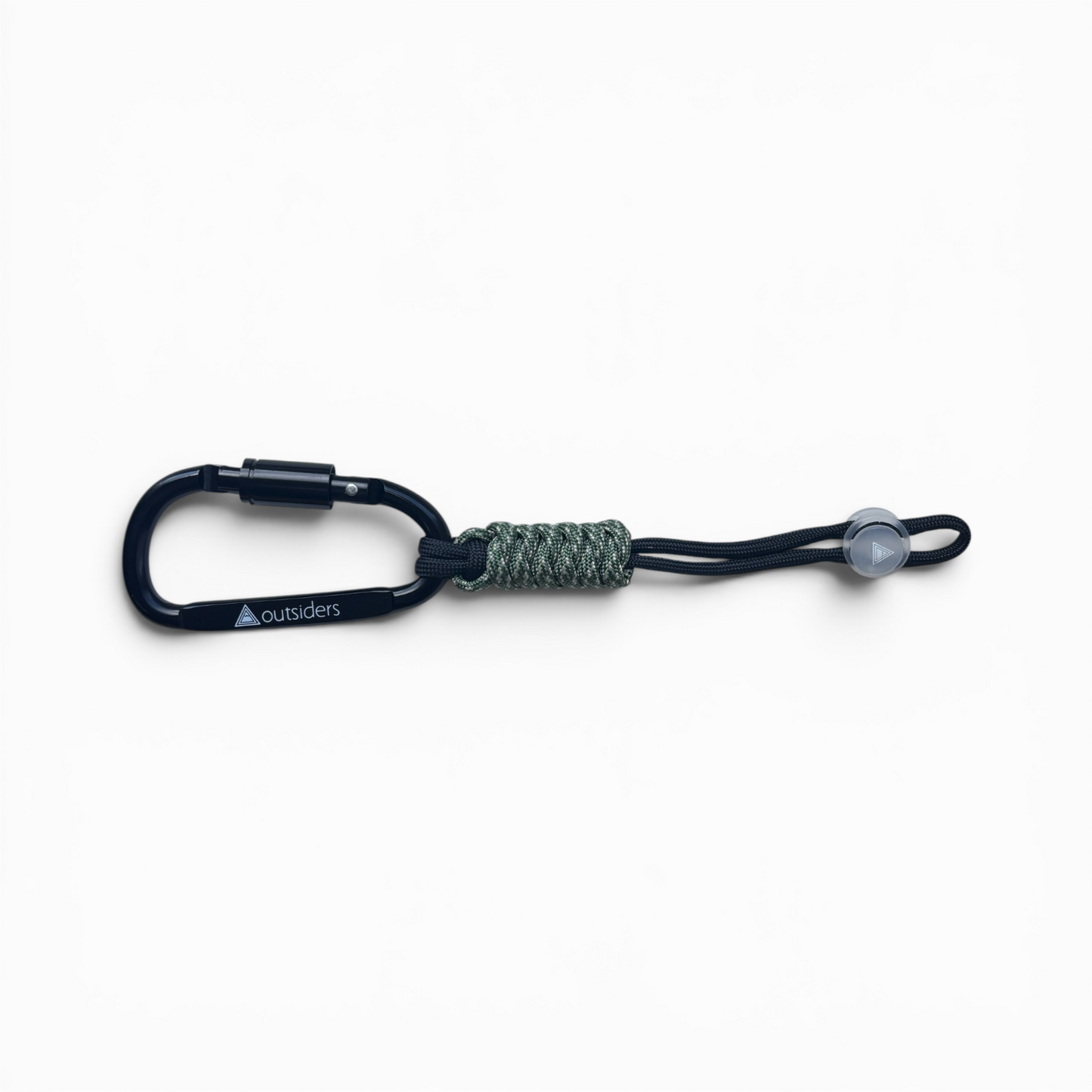 Outsiders Paracord EDC Carabiner - Black / Army Green