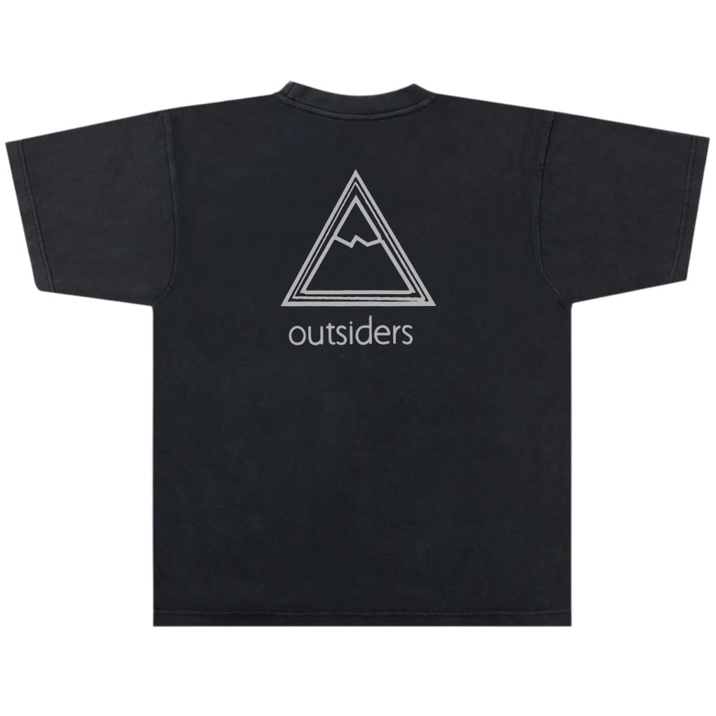 Outsiders Stencil T-shirt - Black