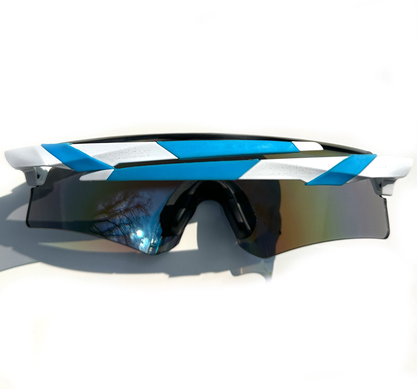Outsiders Poweder Trail Sunglasses - White / Blue