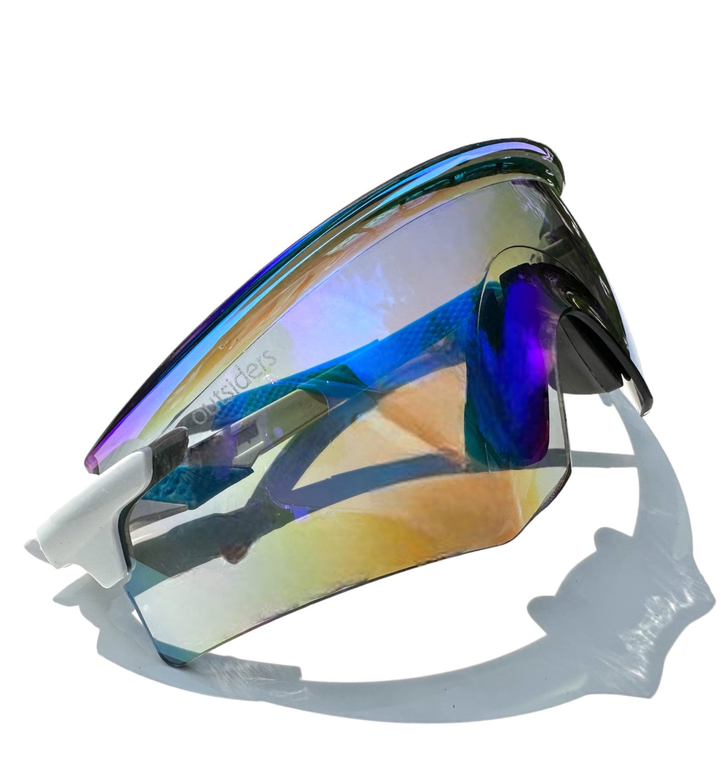 Outsiders Poweder Trail Sunglasses - White / Blue