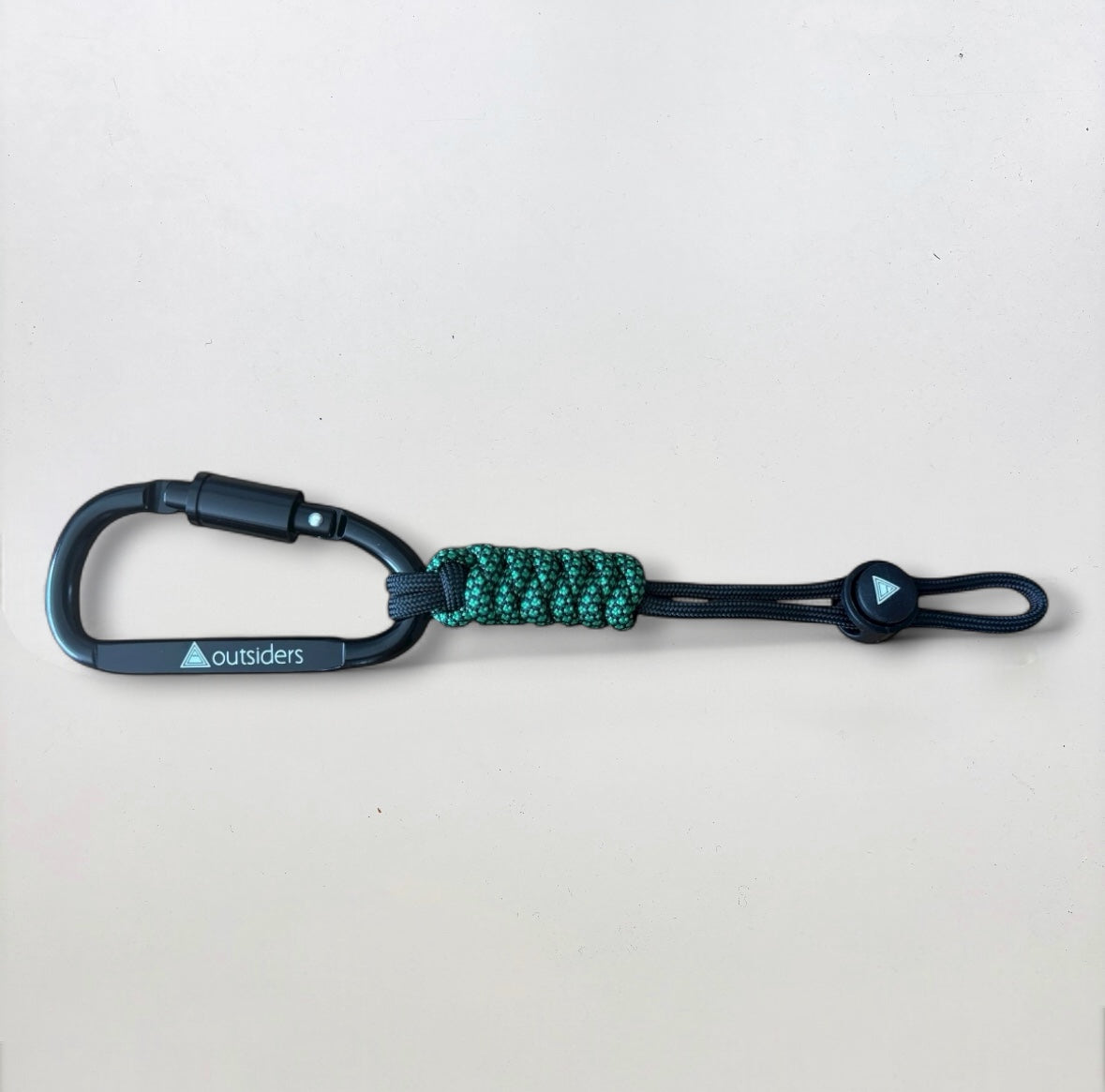 Outsiders Paracord EDC Carabiner - Black / Dragonfly