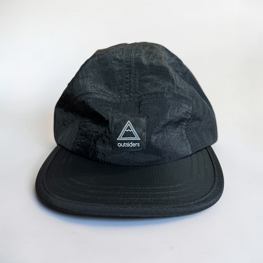 Outsiders Fly-Lite 5 Panel Running Cap - Black