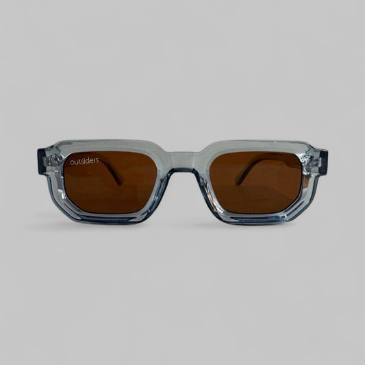 Outsiders Cascade Sunglasses - Blue Smoke / Brown