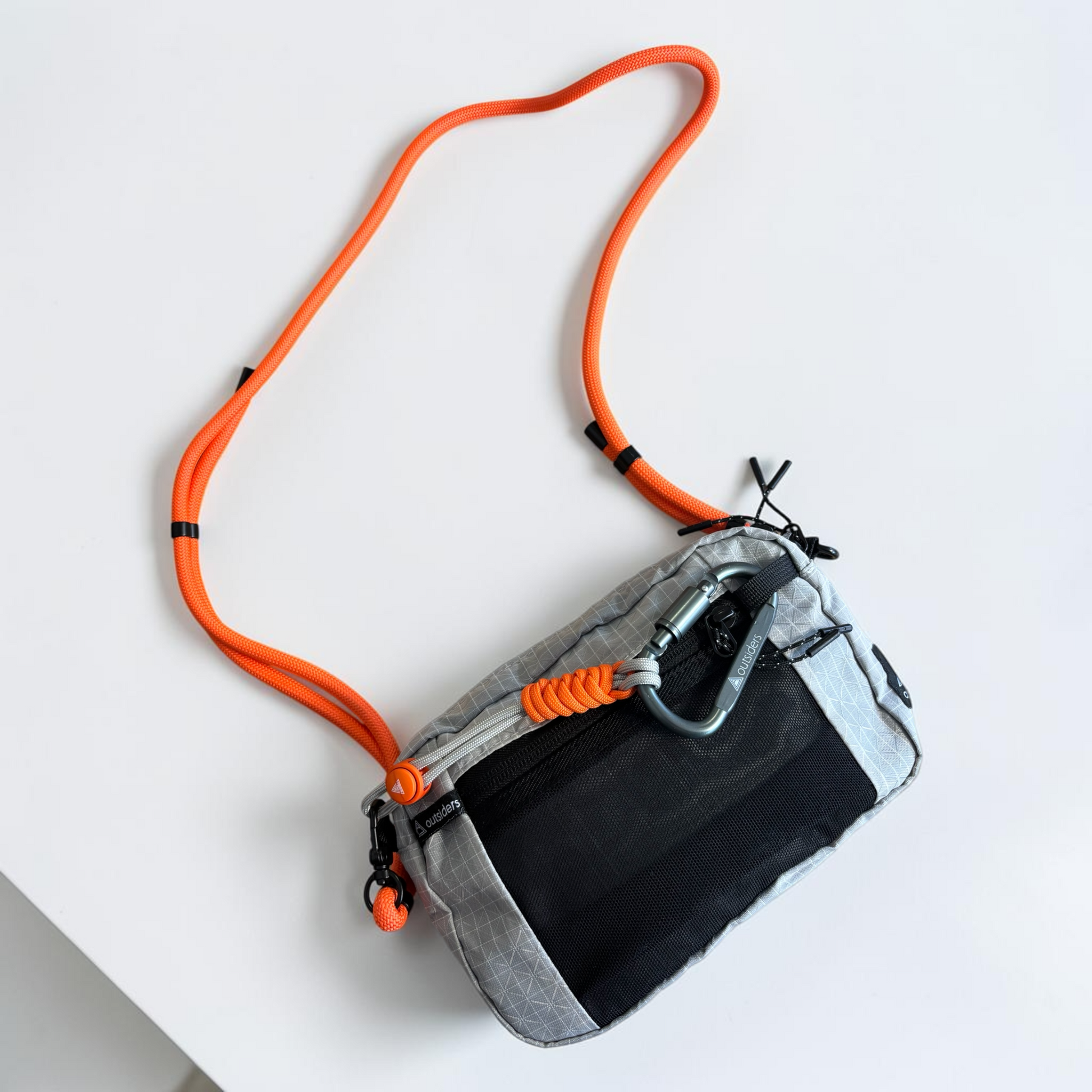 Outsiders Grid Crossbody Bag - Grey product image