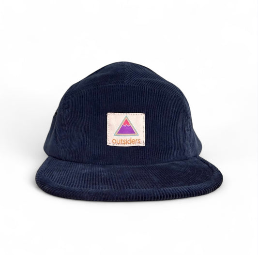 Outsiders Organic Cord 5 Panel Cap - Midnight Blue