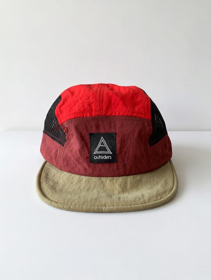 Outsiders Ovent Block Panel Running Cap - Volcano