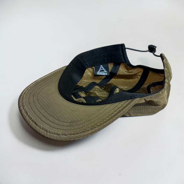 Outsiders Fly-Lite 5 Panel Running Cap - Olive