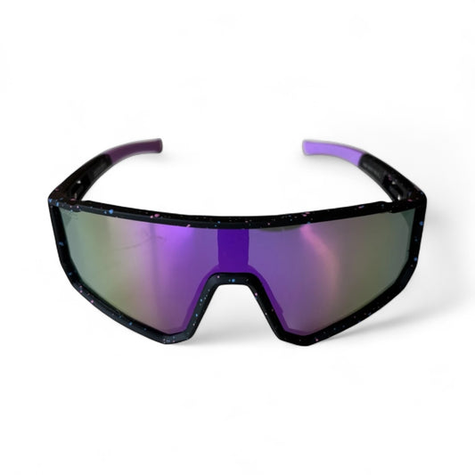 Outsiders Spaced Sunglasses - Black / Purple Speckle