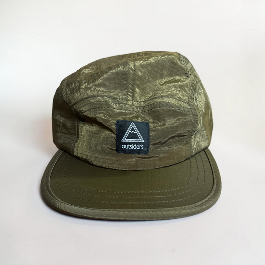 Outsiders Fly-Lite 5 Panel Running Cap - Olive