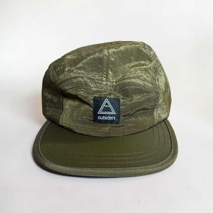 Outsiders Fly-Lite 5 Panel Running Cap - Olive