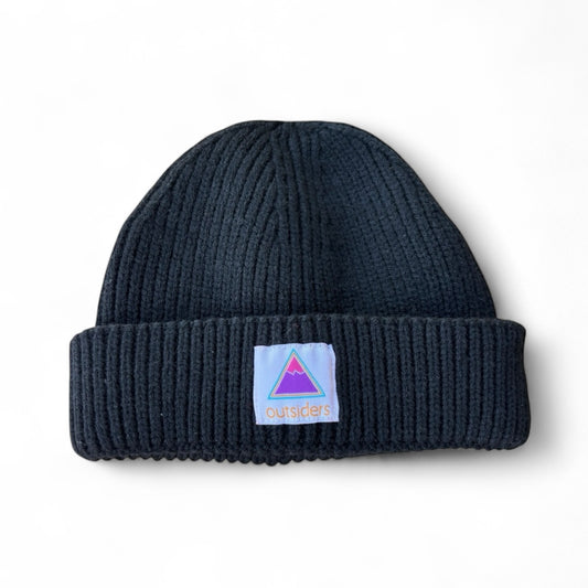 Outsiders Woven Recycled Beanie - Black