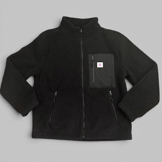 Outsiders Full Zip Sherpa Fleece - Black