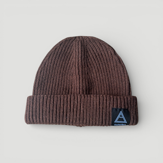 Outsiders Woven Skele Logo Beanie - Brown product image