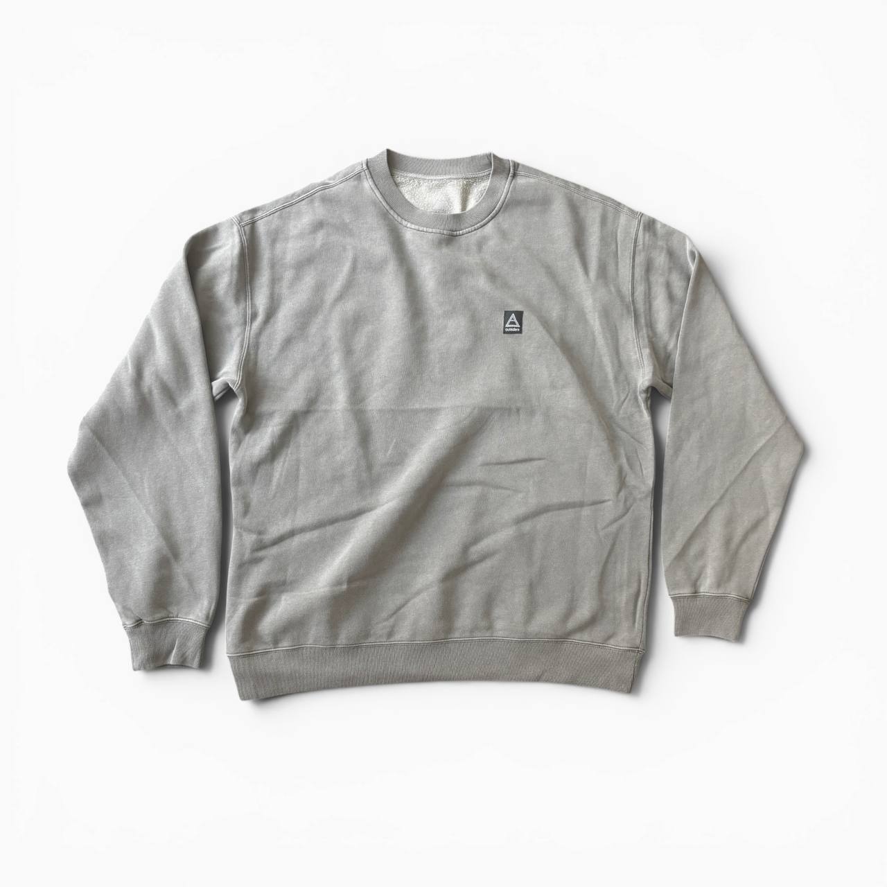 Outsiders Logo Crewneck in Vintage Grey front view