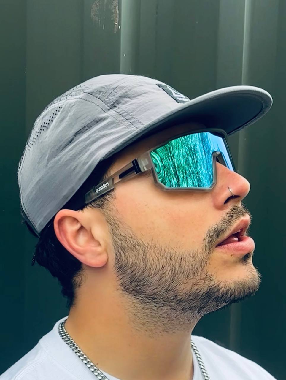 Outsiders Spaced green mirror sunglasses