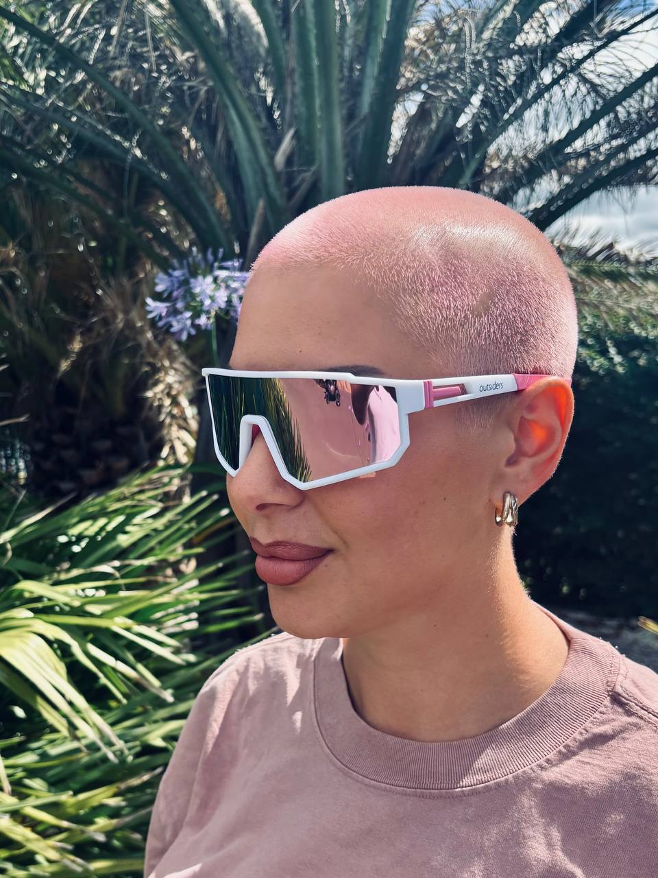 Outsiders Spaced white pink sunglasses
